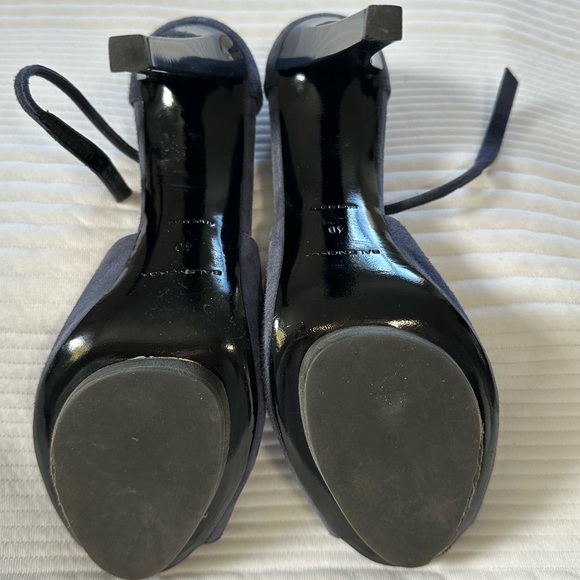 Balenciaga Peep Toe Platform with Ankle Strap - Picture 4 of 10